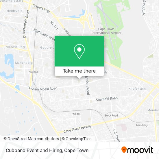 Cubbano Event and Hiring map