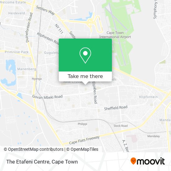 The Etafeni Centre map