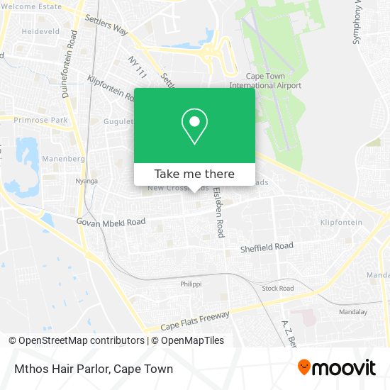 Mthos Hair Parlor map