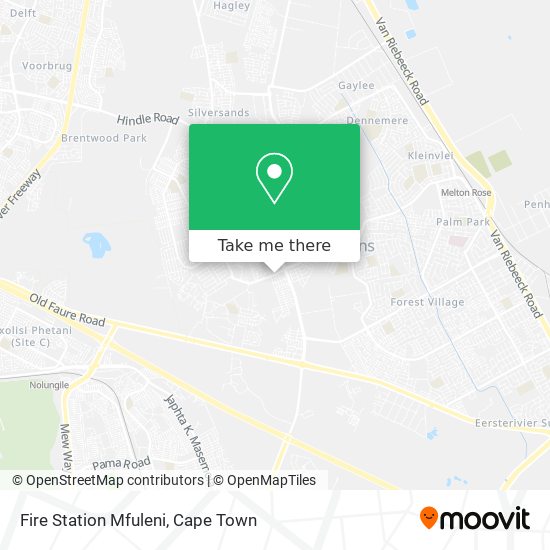 Fire Station Mfuleni map