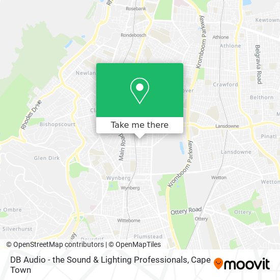 DB Audio - the Sound & Lighting Professionals map