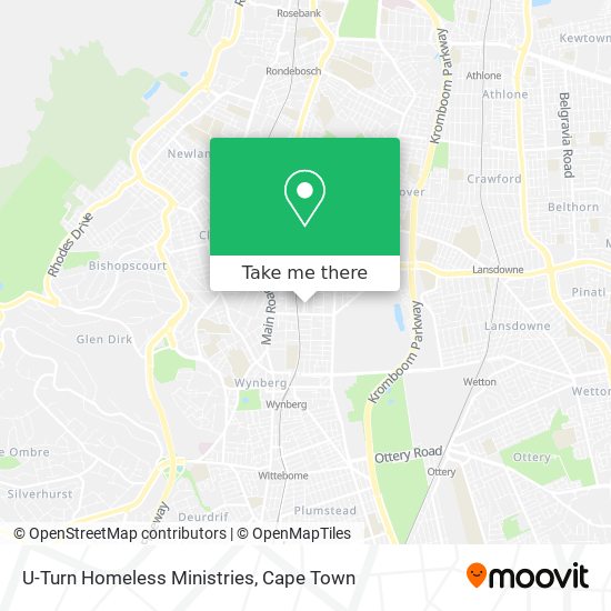 U-Turn Homeless Ministries map