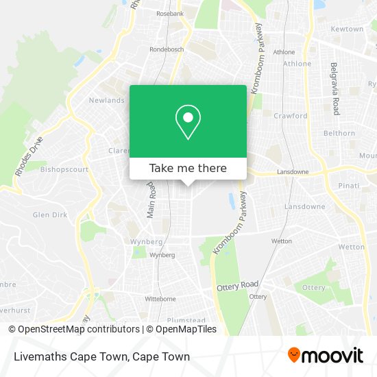 Livemaths Cape Town map