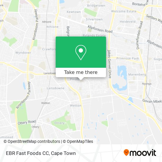 EBR Fast Foods CC map