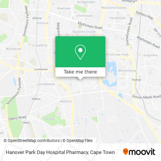 Hanover Park Day Hospital Pharmacy map
