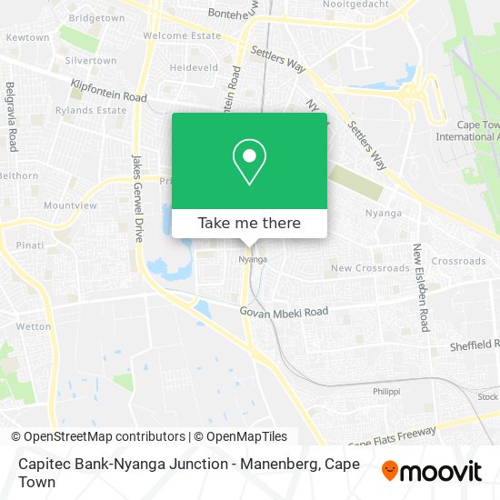 Capitec Bank-Nyanga Junction - Manenberg map