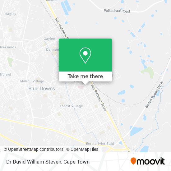 Dr David William Steven map