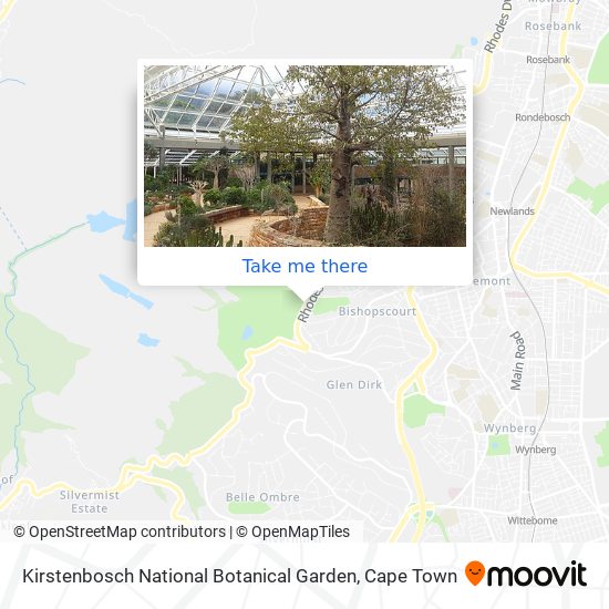 Kirstenbosch National Botanical Garden map