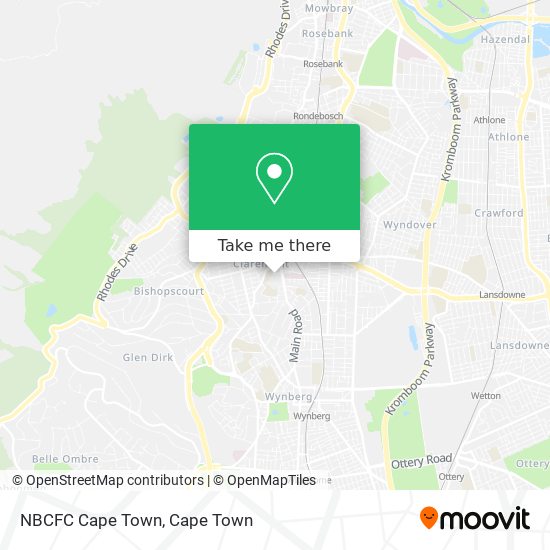 NBCFC Cape Town map