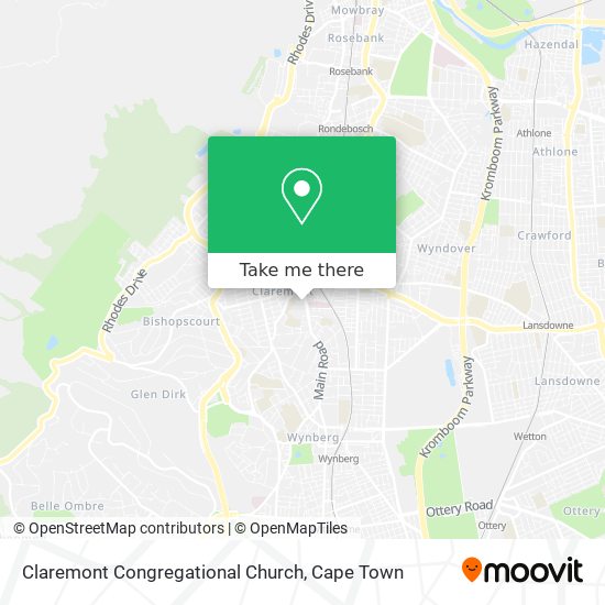 Claremont Congregational Church map