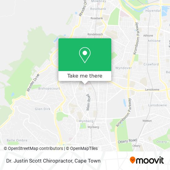 Dr. Justin Scott Chiropractor map