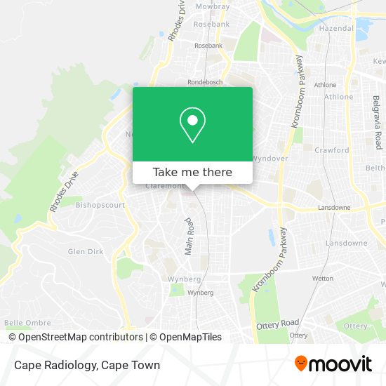 Cape Radiology map
