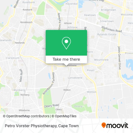 Petro Vorster Physiotherapy map