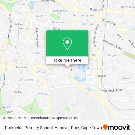 Parkfields Primary School, Hanover Park map