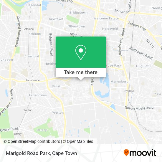 Marigold Road Park map