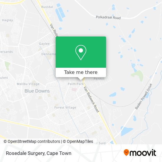 Rosedale Surgery map