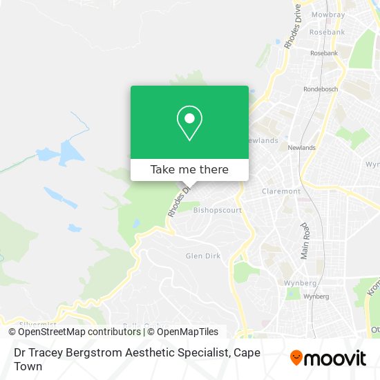 Dr Tracey Bergstrom Aesthetic Specialist map