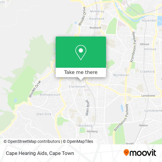 Cape Hearing Aids map