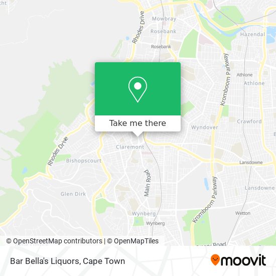 Bar Bella's Liquors map