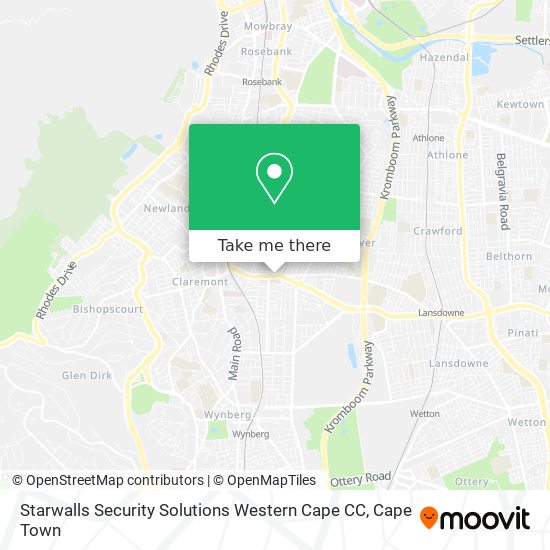Starwalls Security Solutions Western Cape CC map