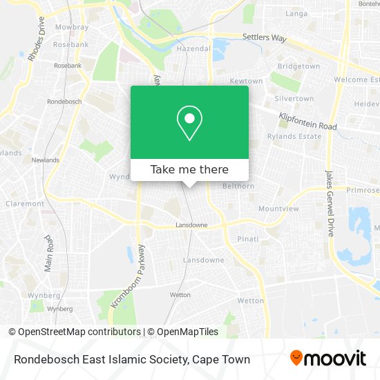 Rondebosch East Islamic Society map