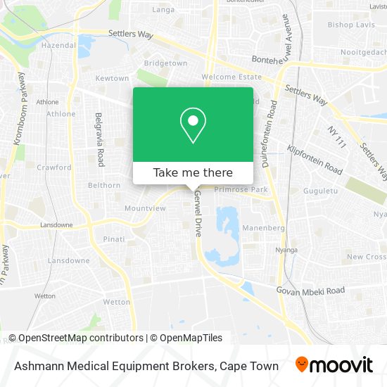 Ashmann Medical Equipment Brokers map