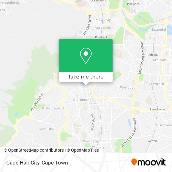 Cape Hair City map