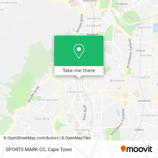 SPORTS MARK CC map