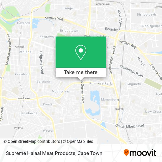 Supreme Halaal Meat Products map