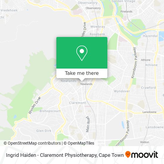 Ingrid Haiden - Claremont Physiotherapy map
