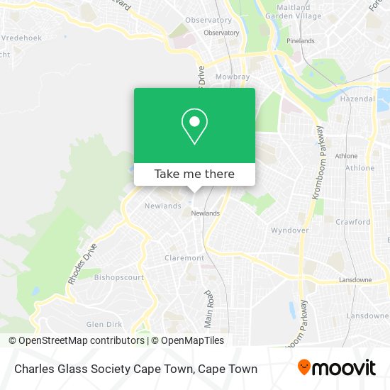 Charles Glass Society Cape Town map