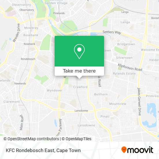 KFC Rondebosch East map