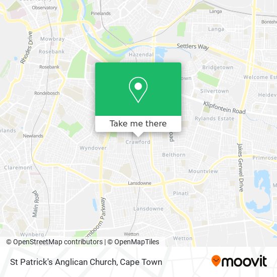 St Patrick's Anglican Church map