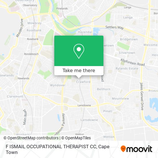 F ISMAIL OCCUPATIONAL THERAPIST CC map