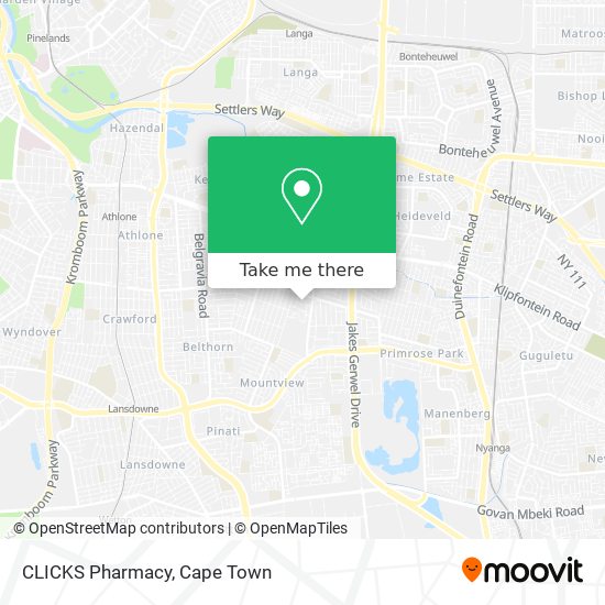 CLICKS Pharmacy map