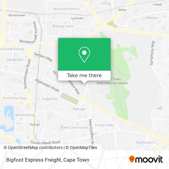 Bigfoot Express Freight map