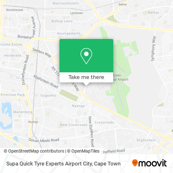 Supa Quick Tyre Experts Airport City map