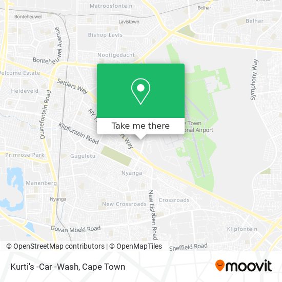 Kurti's -Car -Wash map