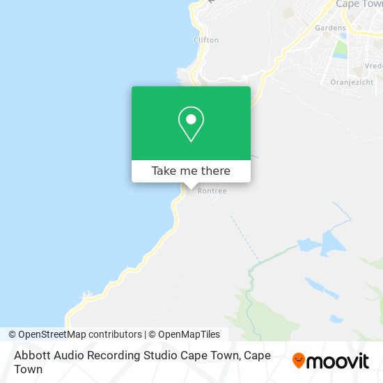 Abbott Audio Recording Studio Cape Town map
