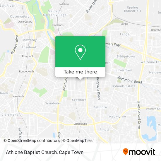 Athlone Baptist Church map