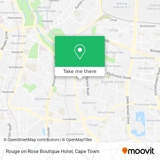 Rouge on Rose Boutique Hotel map