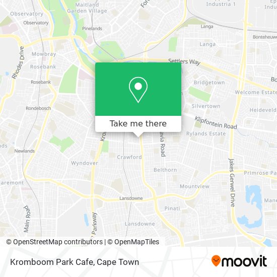Kromboom Park Cafe map