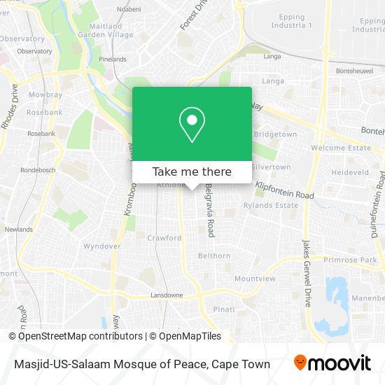 Masjid-US-Salaam Mosque of Peace map