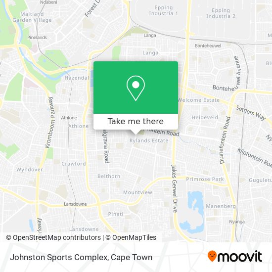Johnston Sports Complex map