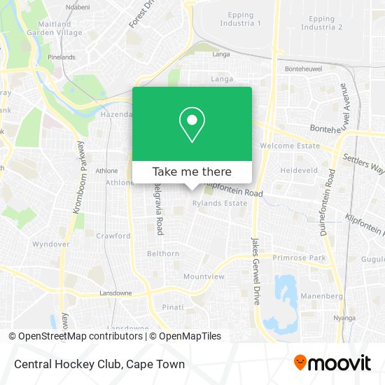 Central Hockey Club map