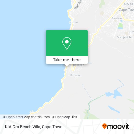 KIA Ora Beach Villa map