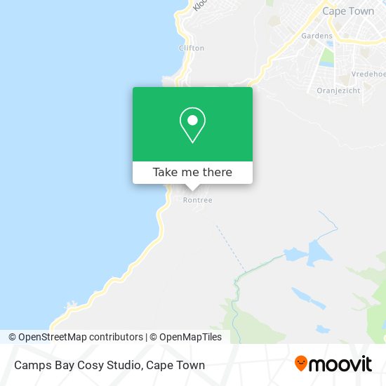 Camps Bay Cosy Studio map