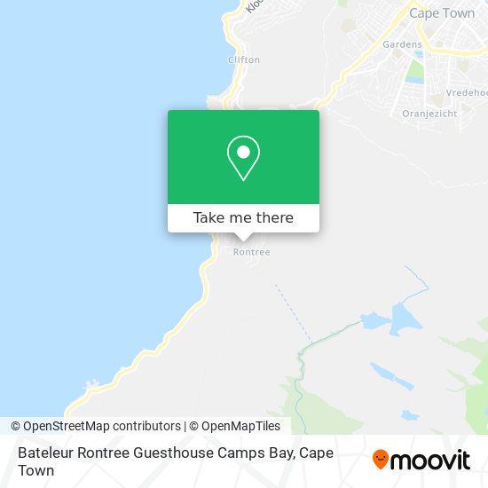 Bateleur Rontree Guesthouse Camps Bay map