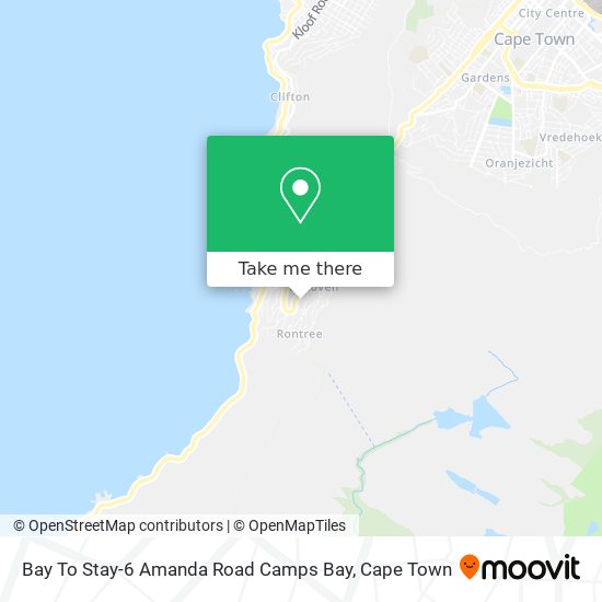 Bay To Stay-6 Amanda Road Camps Bay map