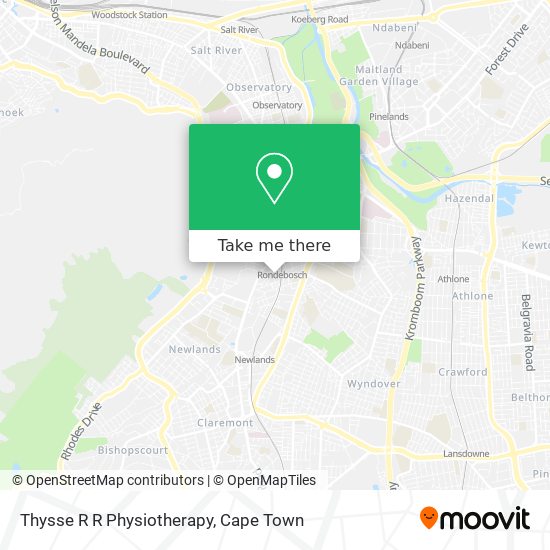 Thysse R R Physiotherapy map